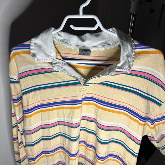 Urban Outfitters Vintage Striped Polo Shirt - Picture 1 of 2